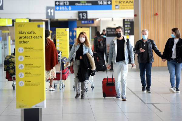 Irish air travel almost half pre-pandemic levels