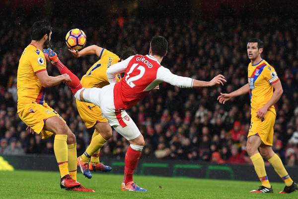Olivier Giroud’s stunner sets up easy Arsenal win over Palace
