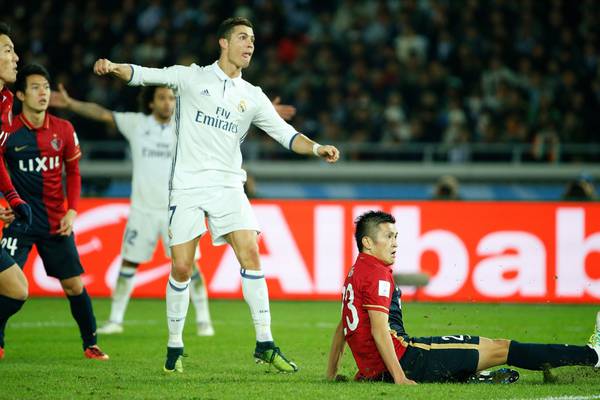 Cristiano Ronaldo’s hat-trick helps Real Madrid to second World title