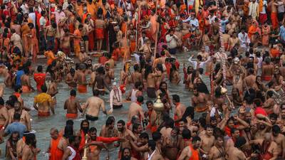 Millions gather at Ganges as India’s daily Covid tally hits world record