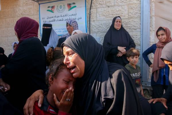 Hamas reports at least 210 Palestinians killed by Israel as four hostages are rescued in al-Nuseirat