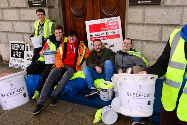 Students stage ‘sleepout’ to highlight homelessness