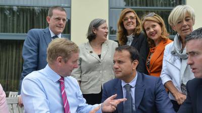 Enda keeps an eye on Leo – his lion in pussycat clothing