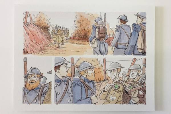 Battlefield photos provide ammunition for drawings of first World War
