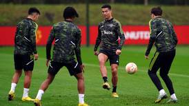 Cristiano Ronaldo returns to training with Manchester United first team