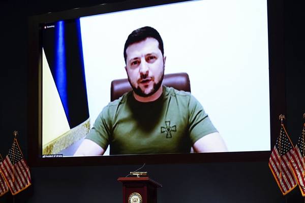 Zelenskiy due to address Dáil and Seanad by video on April 6th