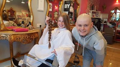 The nine-year-old who cut her hair to help her  cousin