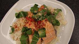 Creamy coconut and lime salmon