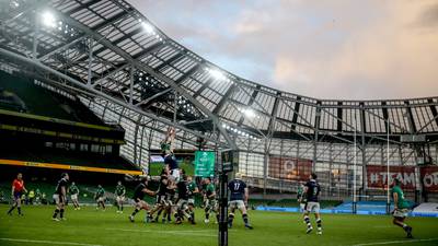 IRFU don’t expect full crowds at Ireland matches until 2022