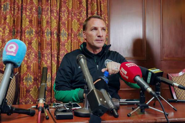 Brendan Rodgers sad Celtic fans will not be present for Linfield game