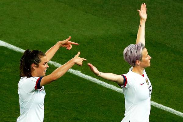 Rapinoe proves commander in chief as USA trump France
