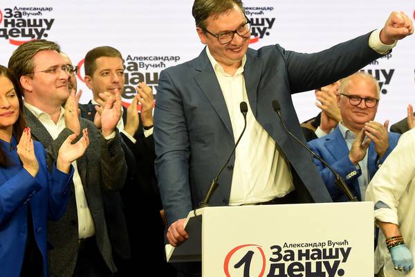 Election landslide boosts Serbia's president before Kosovo talks