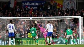 Brave and bristling Ireland have their hearts broken by Pavard’s stunner