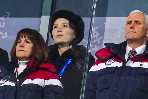 Kim Jong-un’s sister outshines Pence at Winter Olympics