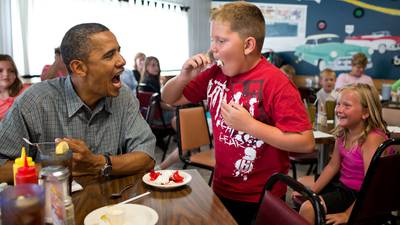 #ObamaAndKids: Photographs with adoring children flood Twitter
