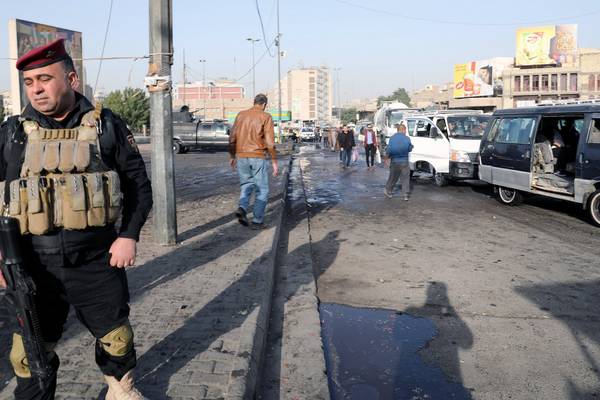 Double suicide bombing in Baghdad leaves at least 38 dead