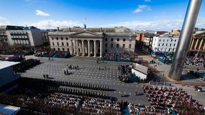1916 centenary: Thousands attend military parade on streets of Dublin