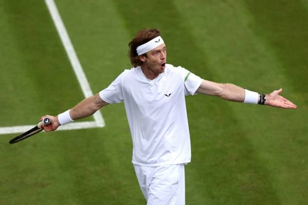 Sixth seed Andrey Rublev goes into meltdown as he loses in first round of Wimbledon