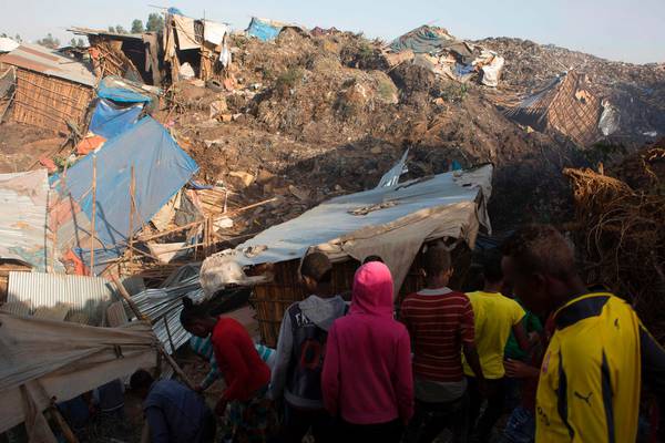 At least 62 people killed in rubbish dump landslide in Ethiopia