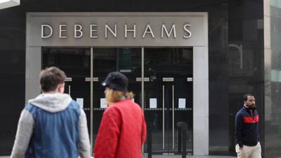 Debenhams to shut all stores in Republic with loss of 2,000 jobs