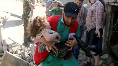 Air strikes on Syrian hospital kills three  doctors, 27 patients