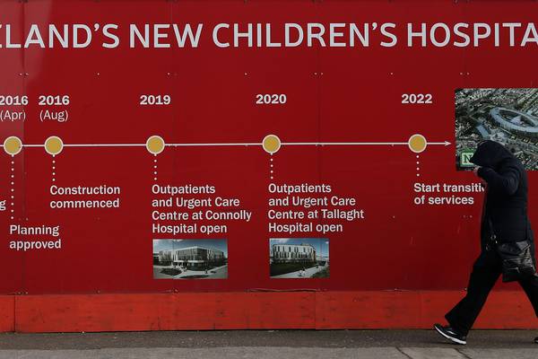 First phase of children's hospital 'may not open on schedule'