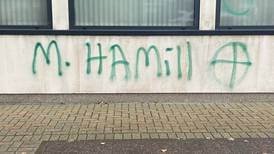 Threatening graffiti with judge’s name appears on court building in Co Down