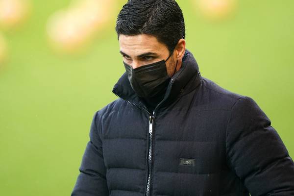 Mikel Arteta will miss Man City clash after positive Covid test