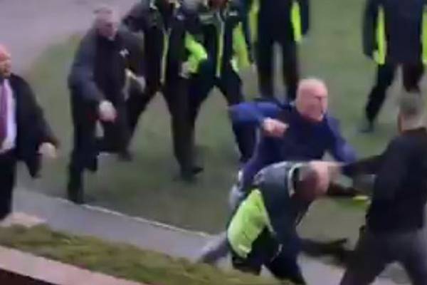Haydock condemns mass brawl which broke out on Saturday