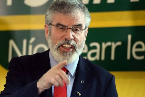 Gerry Adams warns Foster on refusal to step aside over ‘cash for ash’