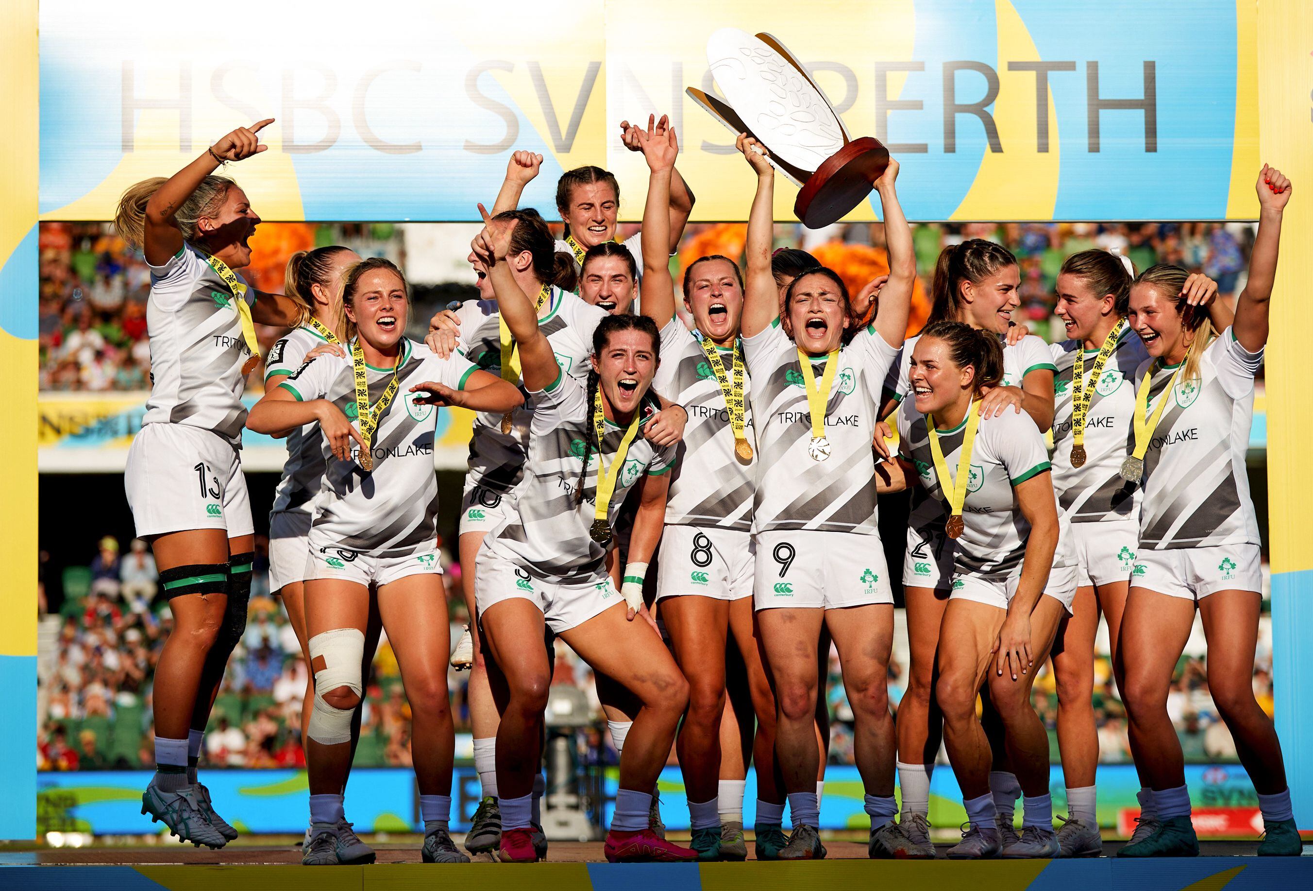 Ireland women win first ever World Series rugby sevens gold medal