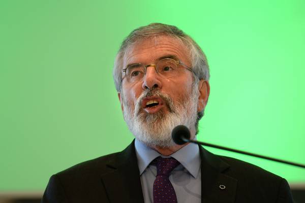 Gerry Adams repeats call for vote on united Ireland