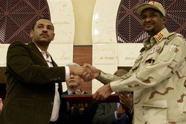 Sudanese military and protesters sign power-sharing deal