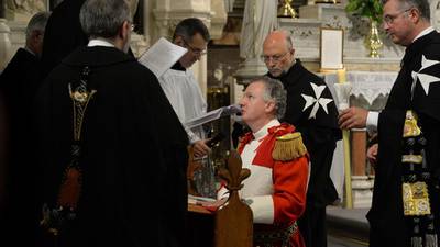 Order of Malta knights Irish man in ancient ceremony