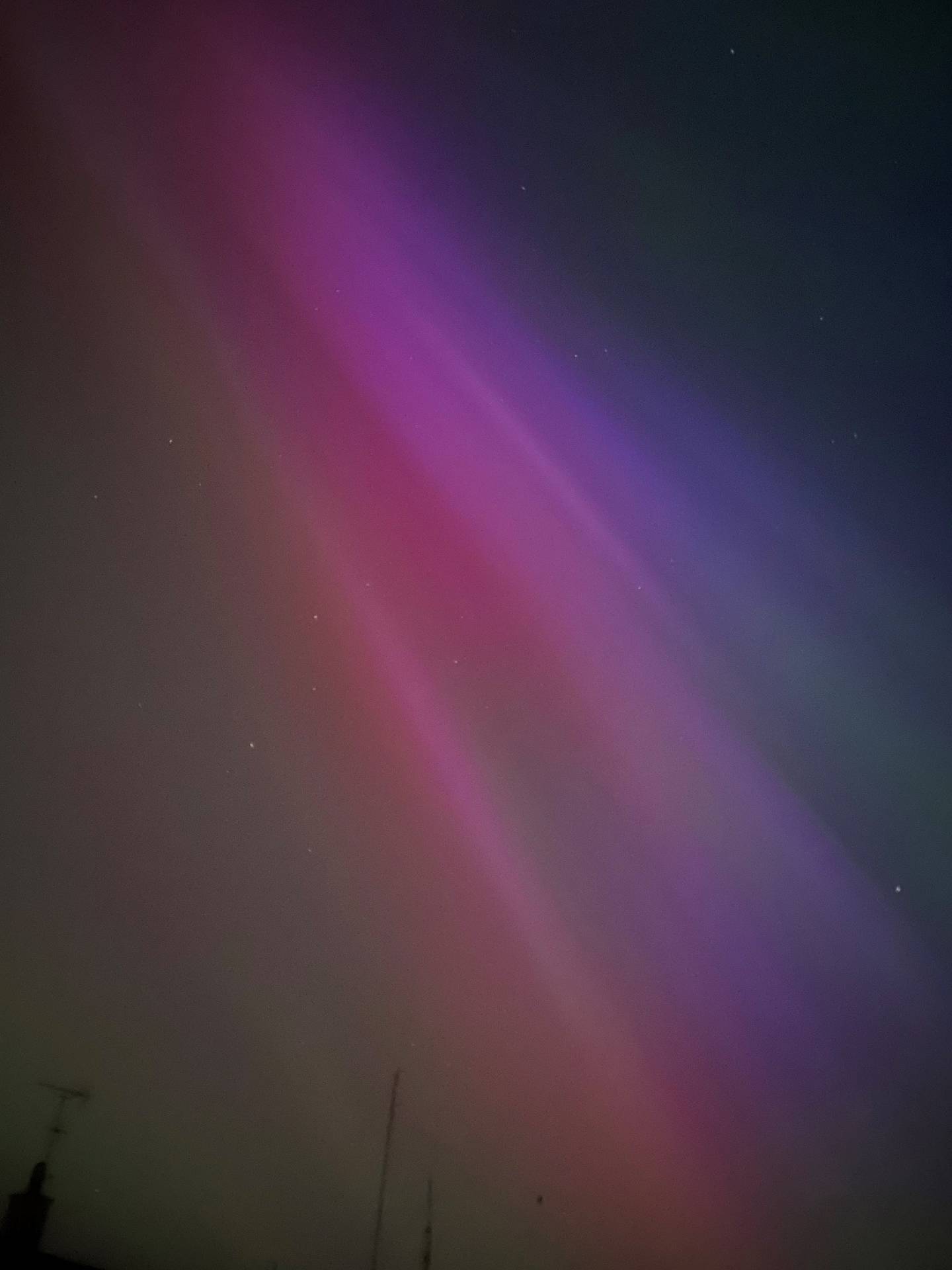 Aurora boreal en Blackwater, condado de Wexford.