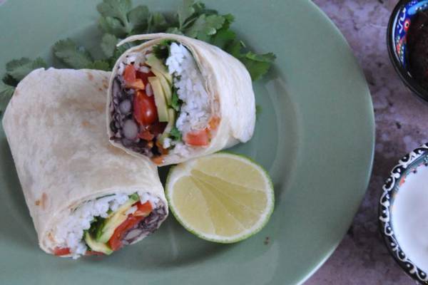 My black-bean burritos show that effortless can also be delicious