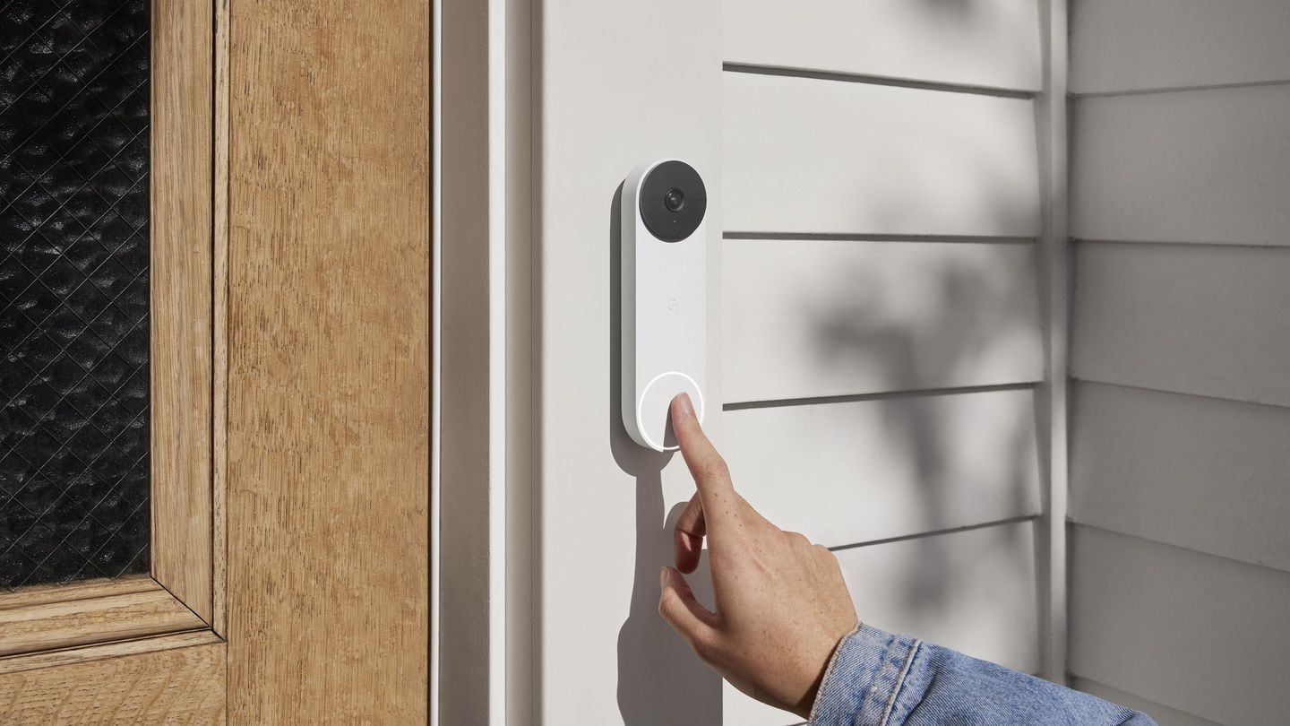 battery powered google nest doorbell