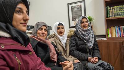 Syrian mother and daughters join other refugees in Dublin