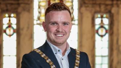 Sinn Féin councillor Ryan Murphy becomes one of Belfast’s youngest Lord Mayors