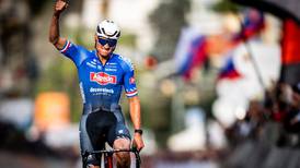 Mathieu van der Poel wins Milan-San Remo as Sam Bennett crashes out