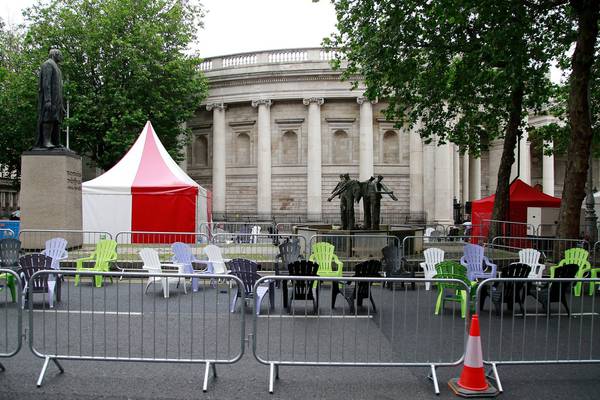 First traffic-free plaza trial at Dublin’s College Green begins today