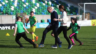 Competitive day in Northern Ireland for William and Kate