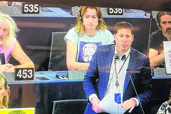 Sinn Féin MEP raises plight of Catalans at first EU Parliament meeting