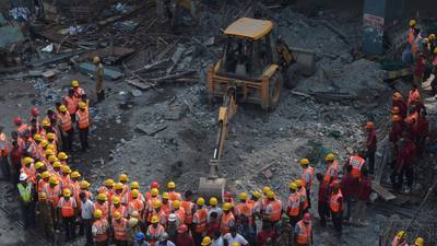 India flyover collapse death toll rises to 23, with 90 rescued