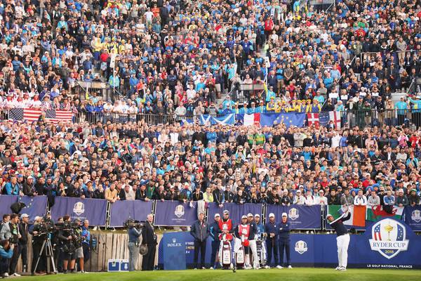 Storied tension of Ryder Cup first tee noticeably absent