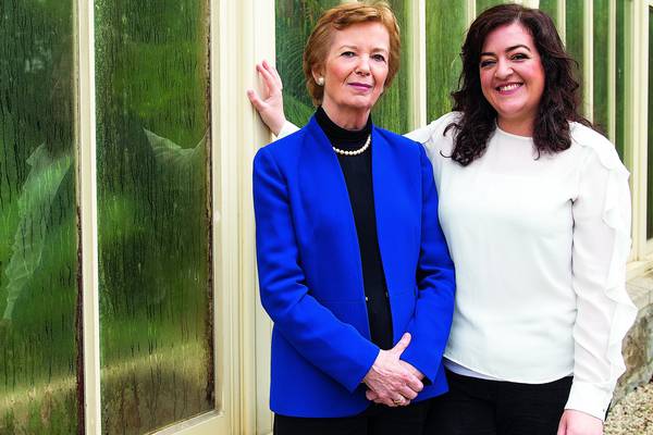 Mary Robinson and Maeve Higgins: ‘It’s important to not think it’s hopeless, because it’s not’