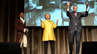 New York mayor defends off-colour joke with Hillary Clinton