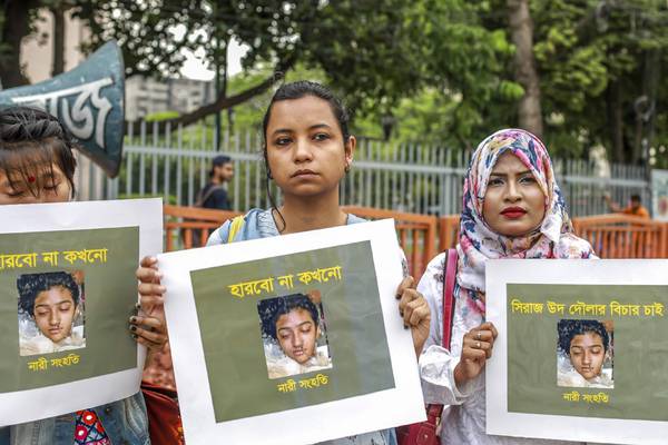 Bangladesh sentences 16 to death for killing teenager girl