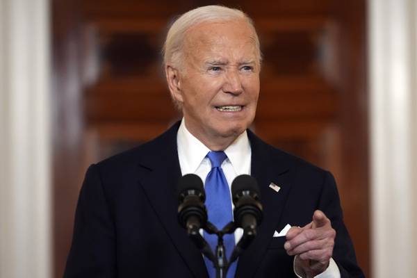 Biden warns US supreme court presidential immunity ruling is ‘dangerous precedent’