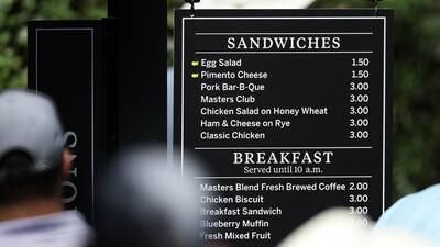 In the queue at the Masters: $1.50 sandwiches, exclusive merchandise and a lot of garden gnomes